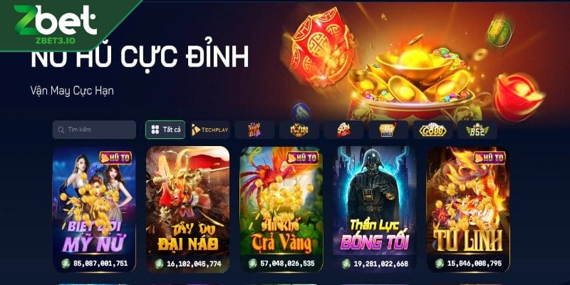 Top ưu điểm vượt trội của nổ hũ ZBET